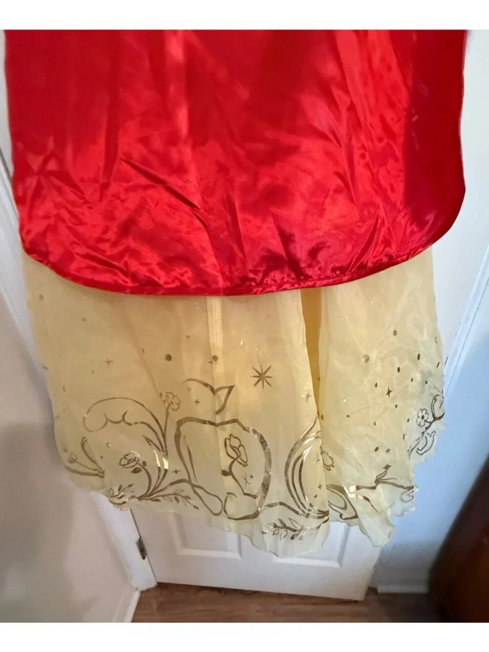 Original Disney Store Princess Snow White Costume Dress Sequins Cape 7/8 Coplay - Picture 6 of 8